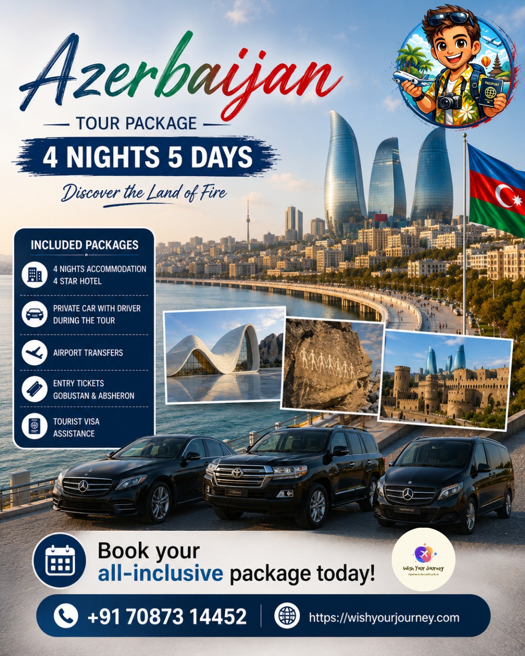 Azerbaijan travel package artwork