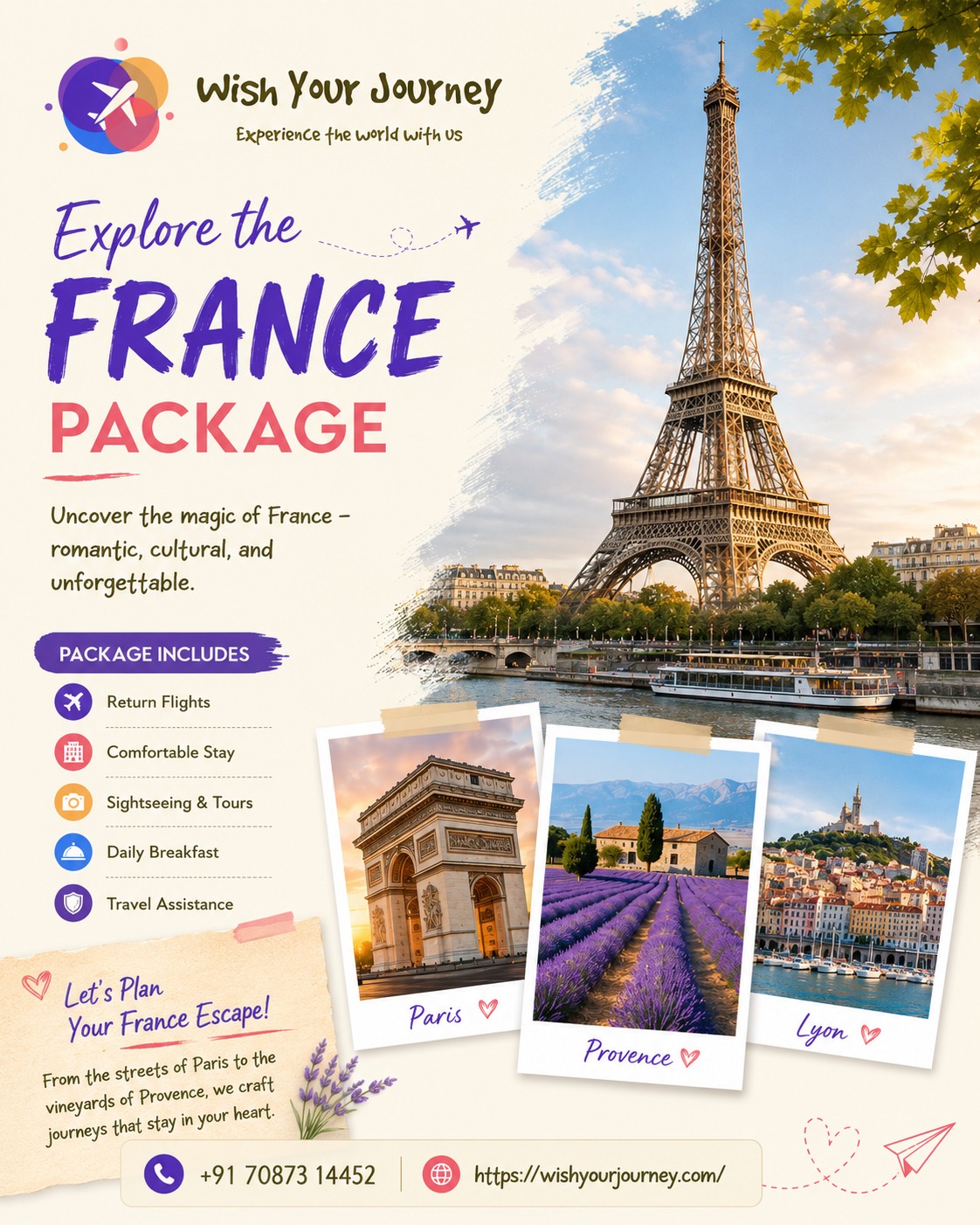 France travel package artwork