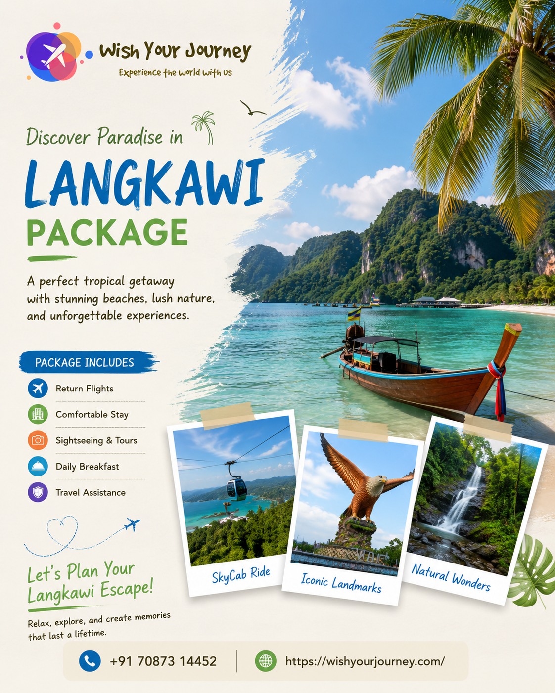 Langkawi travel package artwork