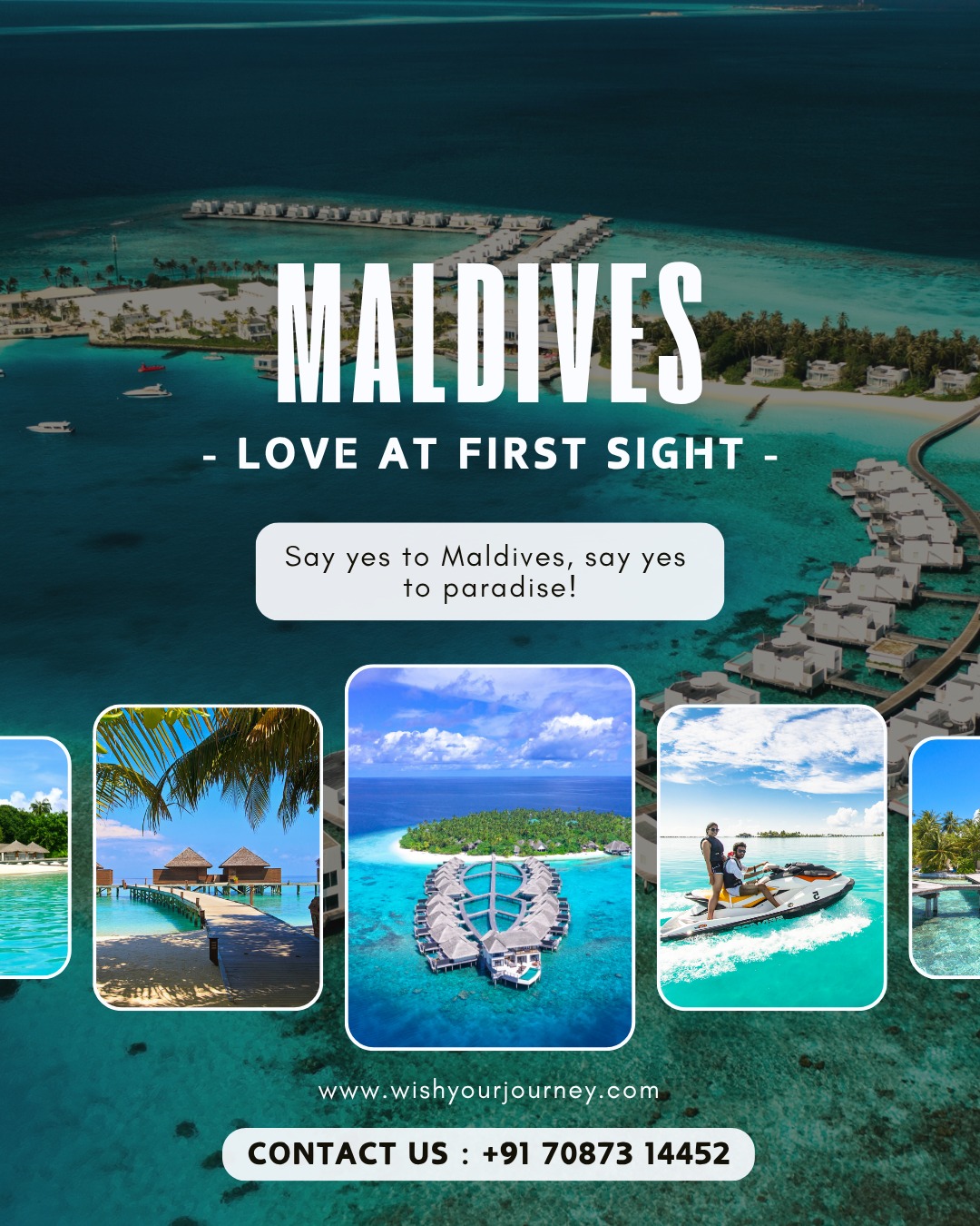 Maldives travel package artwork
