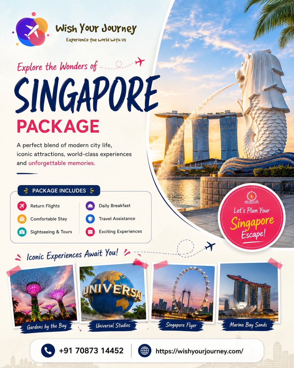 Singapore travel package artwork